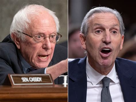 Starbucks Ceo Howard Schultz Spars With Bernie Sanders Over Anti Union