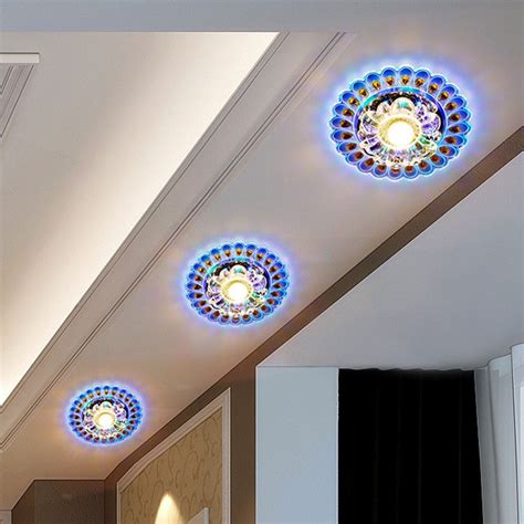 Rated 0 out of 5. Colorful Ceiling Lamp Crystal Ceiling Lights LED Balcony ...