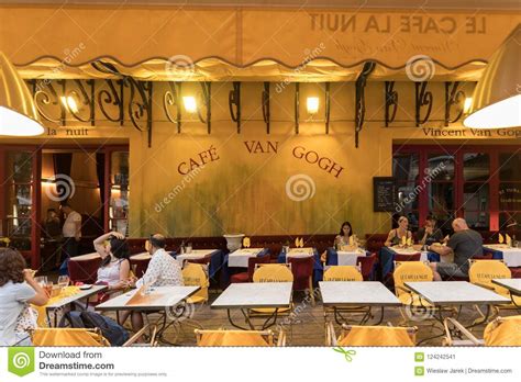 Cafe Van Gogh At Place Du Forum In Arles Provence France Editorial