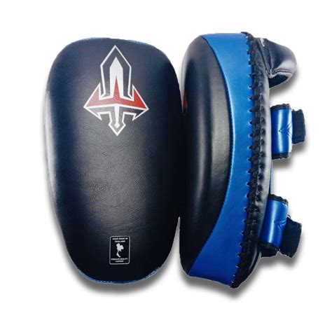 Arwut Kick Pads Kp1 Blue Genuine Leather Tko Fight Store