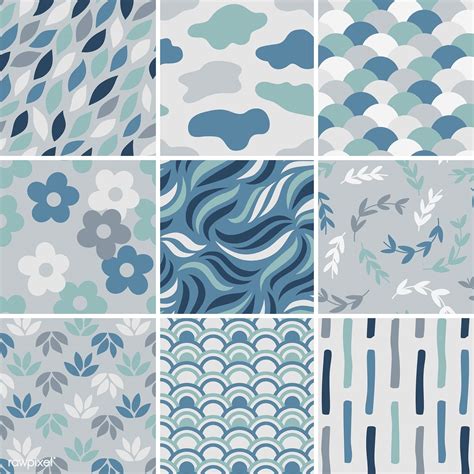 Collection Of Simple Pattern Vectors Illustration Free Image By