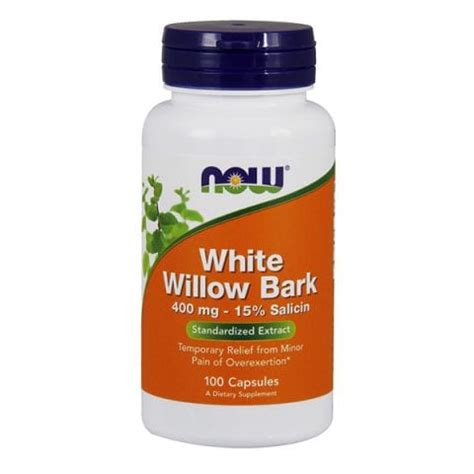NOW White Willow Bark Mg I Ll Pump You Up