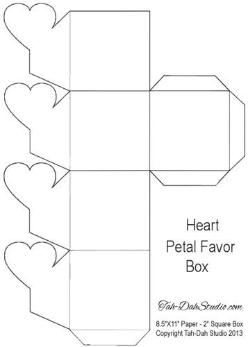 Free Printable Heart Box Template Printable Templates Free