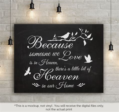 When Someone You Love Is In Heaven Svg - Layered SVG Cut File