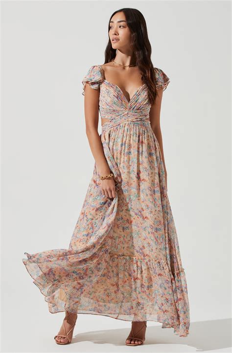 Primrose Floral Strappy Back Maxi Dress Maxi Dress Summer Dresses