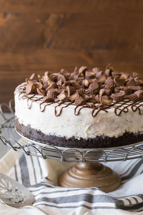 Anyway, to actually answer your question: Peanut Butter Cup Ice Cream Cake - Lovely Little Kitchen