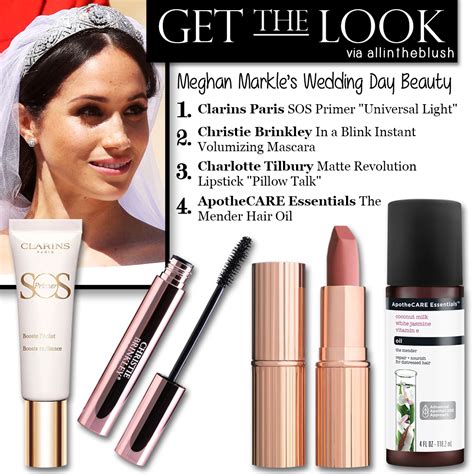 Get The Look Meghan Markles Royal Wedding Day Beauty All In The Blush