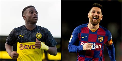 Do you know youssoufa moukoko? Lionel Messi sends photo collage of himself as gift to ...