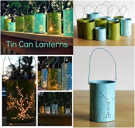 Diy Tin Can Lanterns Diy Craft Projects