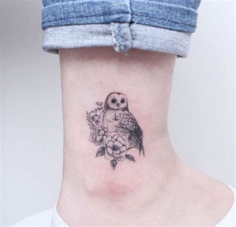 These small owl tattoo designs are all unique, so you're sure to find one that fits your personality best. To add to my deathly hallows | Cute owl tattoo, Owl tattoo ...