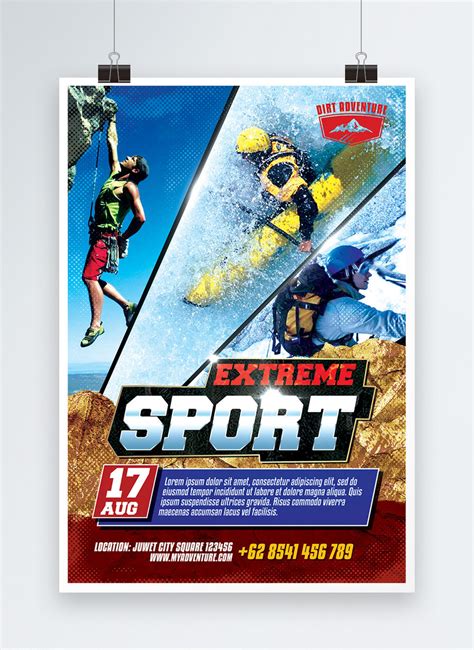 Exciting Extreme Sport Poster Template Imagepicture Free Download