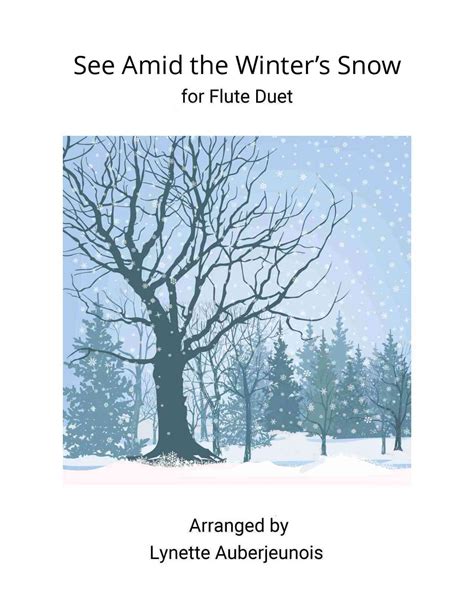 See Amid The Winters Snow Flute Duet Arr Lynette Auberjeunois Sheet Music John Goss