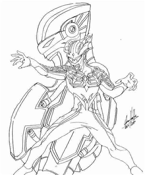 Ultraman Coloring Book Pages Sketch Coloring Page