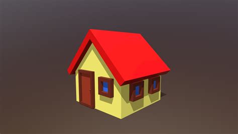 Low Poly Cartoon House Download Free 3d Model By Iyaadtasir 959a6e8