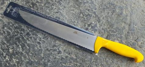 Serrated Butcher Knife La Bottega Del Coltello