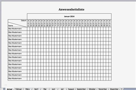 Dieser jahreskalender mit 12 monatszyklen gewährt eine zum kostenlosen download regelkalender anklicken. Dienstplan Monat Vorlage Cool Excel Vorlage Anwesenheitsliste Kostenlos | Vorlage Ideen