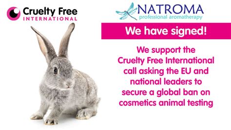 Natroma supports a global ban on cosmetics animal testing