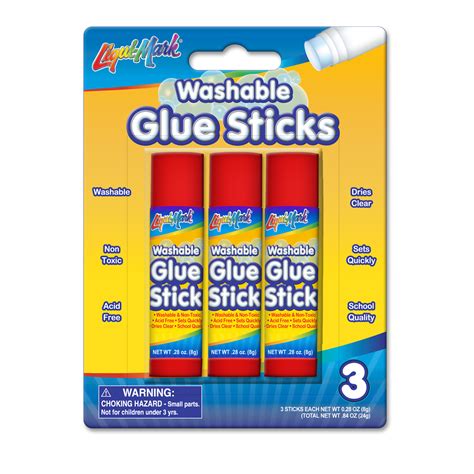 Bulk Glue Sticks In 3 Packs Washable
