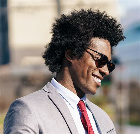 They have a characteristic black and curly hair types. Curling Afro Haircut / Curly Hairstyles For Black Men How ...