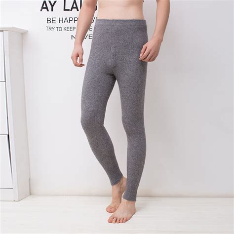 men leggings 100 pure cashmere knitted trousers winter new fashion high quality soft pants man