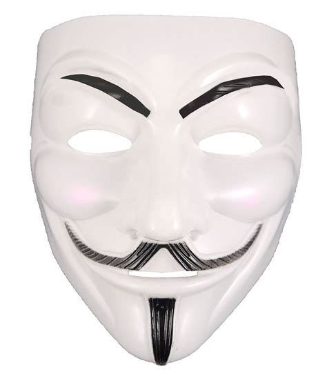 Anonymous Hacker Vendetta Guy Face Mask Adults Halloween Fancy Party