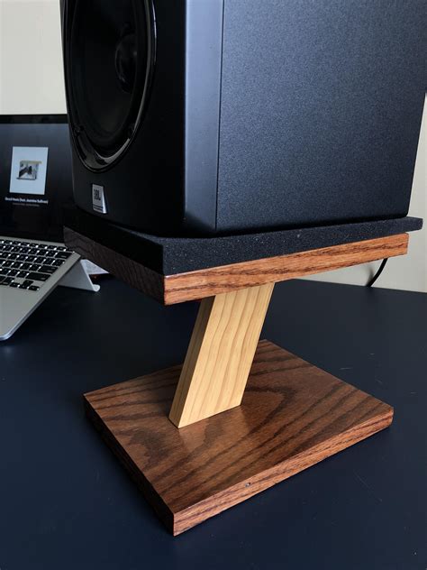 Desktop Speaker Stands My First Project Rwoodworking