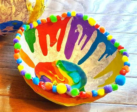 Paper Mache Bowls Hands On Teaching Ideas Art Paper Mache Bowls