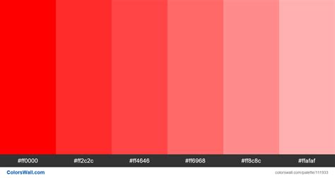 Red Tint 6 20 Colors Palette Colorswall