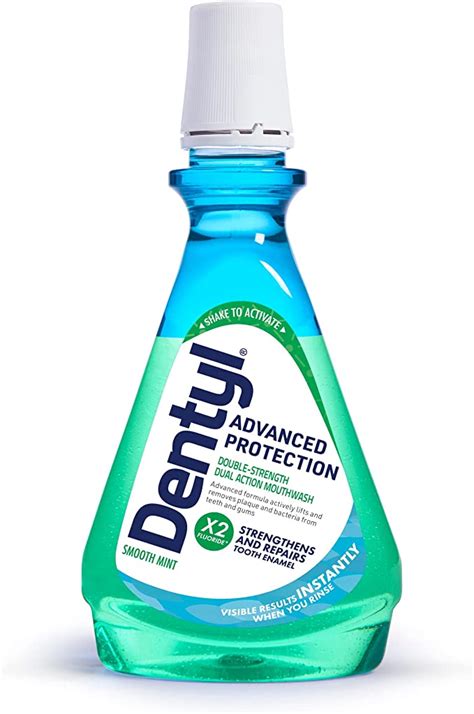 dentyl advanced protection mouthwash high fluoride repairs and protects tooth enamel alcohol