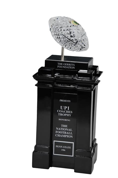 That's how i roll achieve an overall level of 10 in the season showdown competition. Lot Detail - 1986 Penn State NCAA Football National Championship Waterford Crystal Mini Trophy