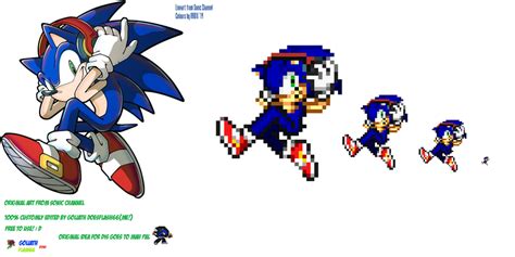Sonic Custom Headphones Sprite Conversion By Goliathdoesflash66 On