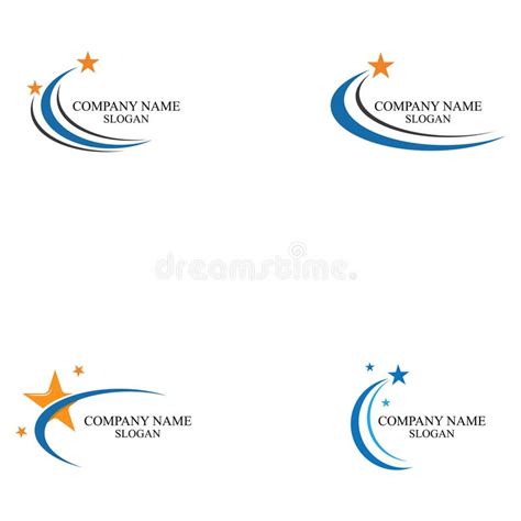 Star Of Circle And Star Logo Vector Illustration Template Design Stock