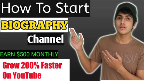How To Start Informative Biography Channel Earn 500monthly From