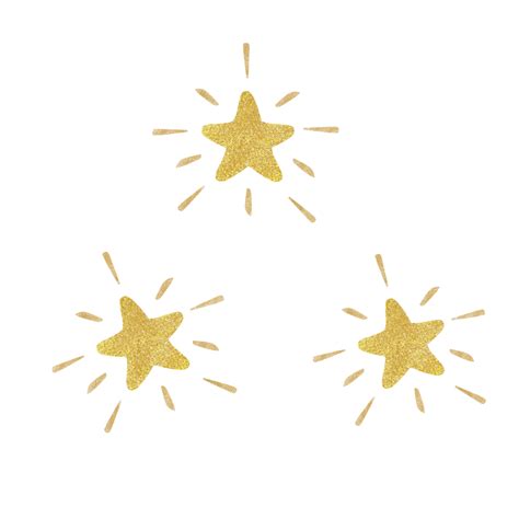 Hand Drawn Star Clipart Png Images Hand Drawn Cartoon Gold Pink Gold