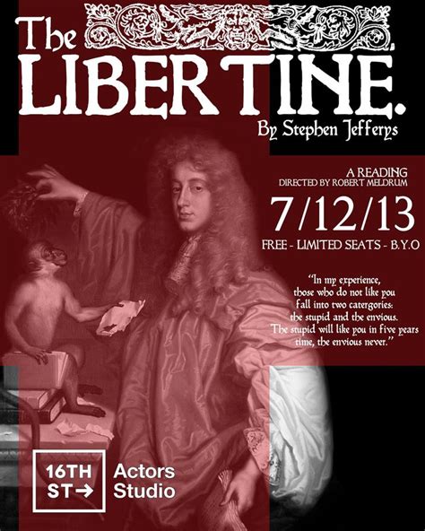 The Libertine Reading 2013 Directed By Rob Meldrum 16th Street Actors