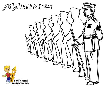Coloring Pages Of Marines Coloring Home