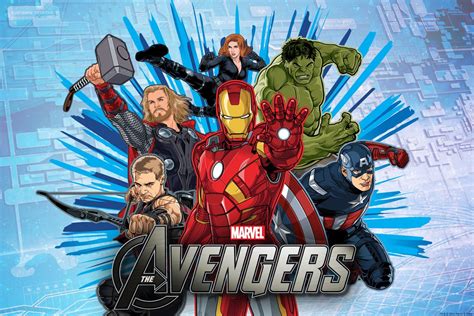 Avengers Cartoon Avengers Cartoon Avengers Poster Art