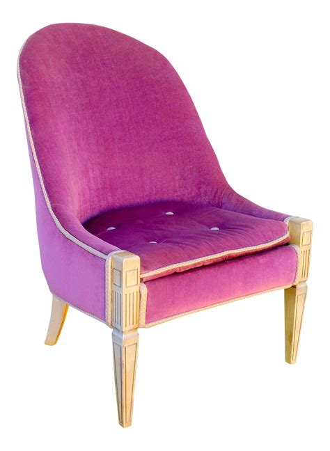 Vintage Lilac Slipper Chair Chairish
