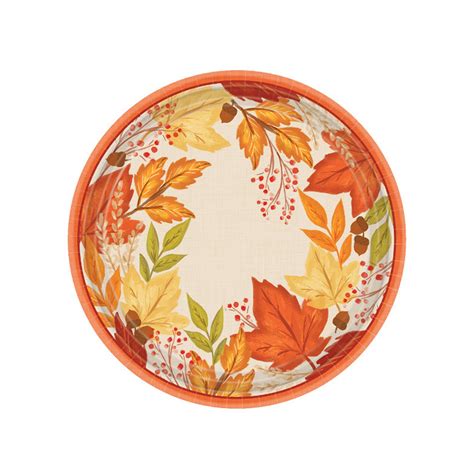 Fall Leaf Dinner Plates Etsy Autumn Leaves Paper Plates Birthday