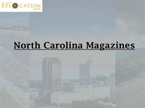 Ppt North Carolina Magazines Powerpoint Presentation Free Download