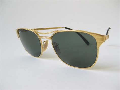 Vintage Ray Ban Signet Gold Frame Sunglasses