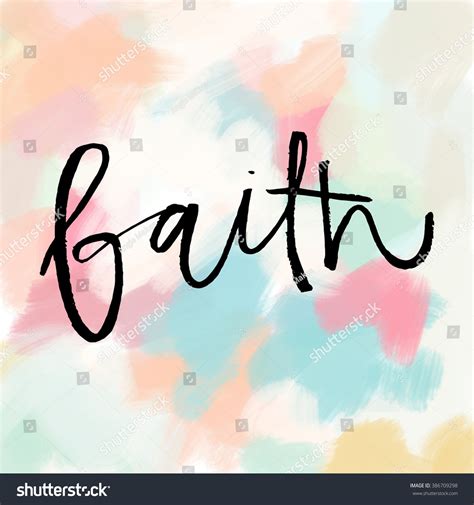 Faith Modern Cursive Word Faith Handwritten Printable Faith