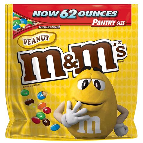 Mandms Chocolate Candy Peanut 62 Oz