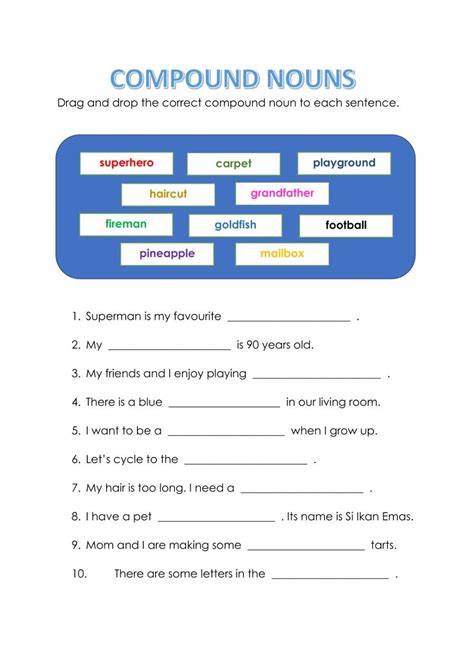 Compound Nouns Online Exercise For Intermediate You Can Do The