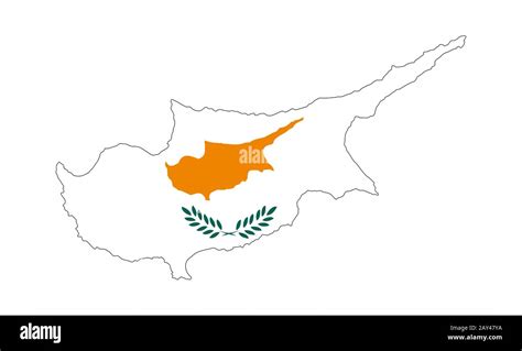 Cyprus Flag Map Stock Photo Alamy