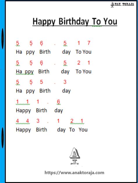 Lagu happy birthday korea mp3 & mp4. Not Angka Lagu Happy Birthday To You