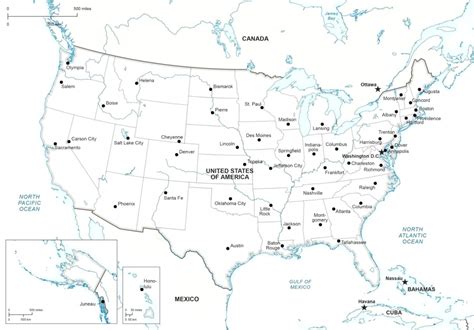 Free Printable Map Of Usa With Major Cities Printable Us Maps