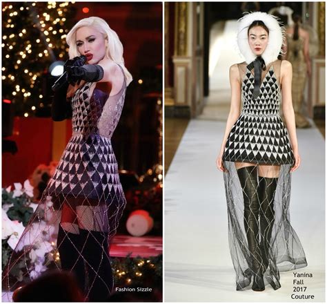 Gwen Stefani In Yanina Couture Nbc Christmas Special In New York