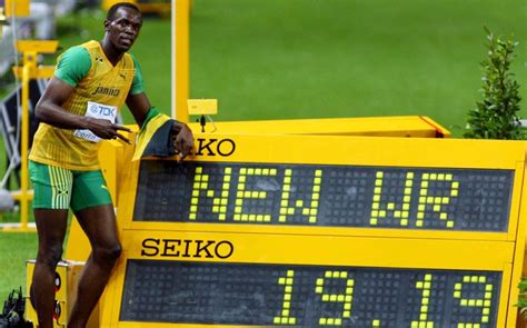 the 100m and 200m world record progressions and how usain bolt has rewritten history