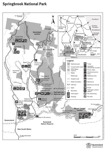 Springbrook National Park Map Verjaardag Vrouw 2020